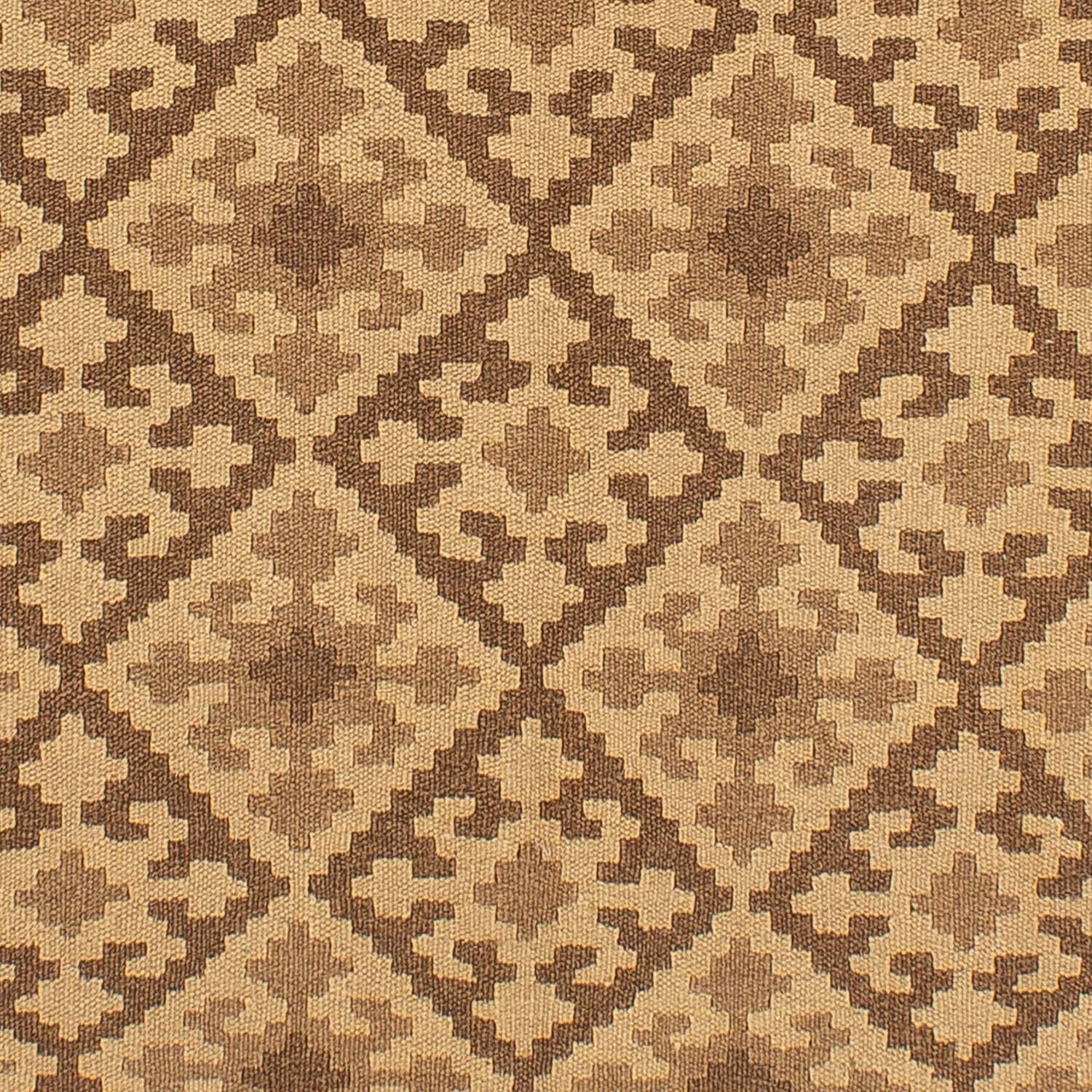 Kelim-tæppe - orientalsk - 205 x 153 cm - lys brun
