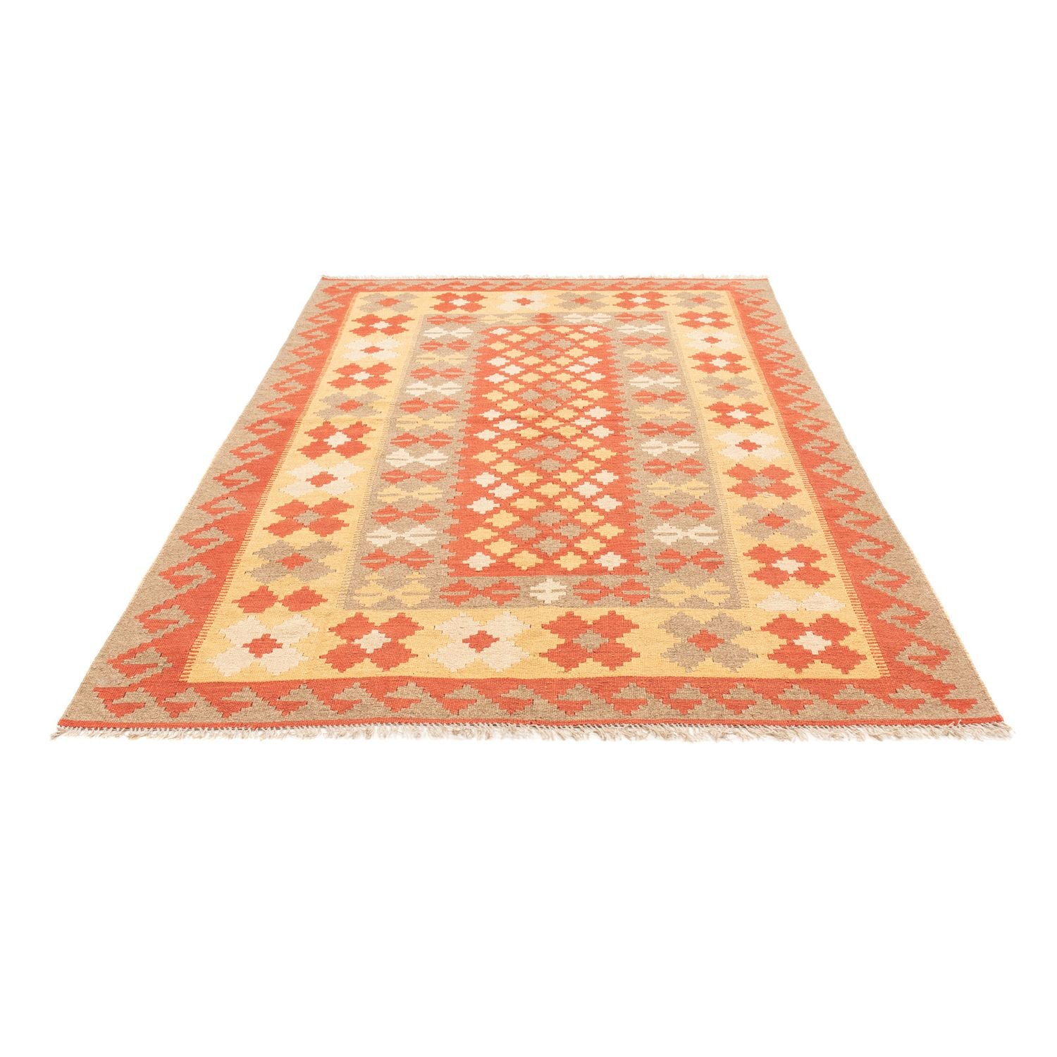 Kelim-tæppe - orientalsk - 245 x 168 cm - flerfarvet