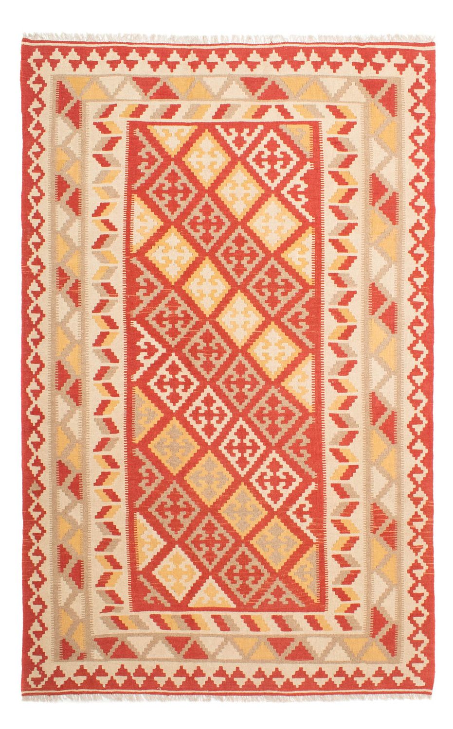 Kelim-tæppe - orientalsk - 311 x 203 cm - flerfarvet