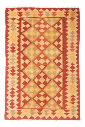 Kelim-tæppe - orientalsk - 182 x 125 cm - orange
