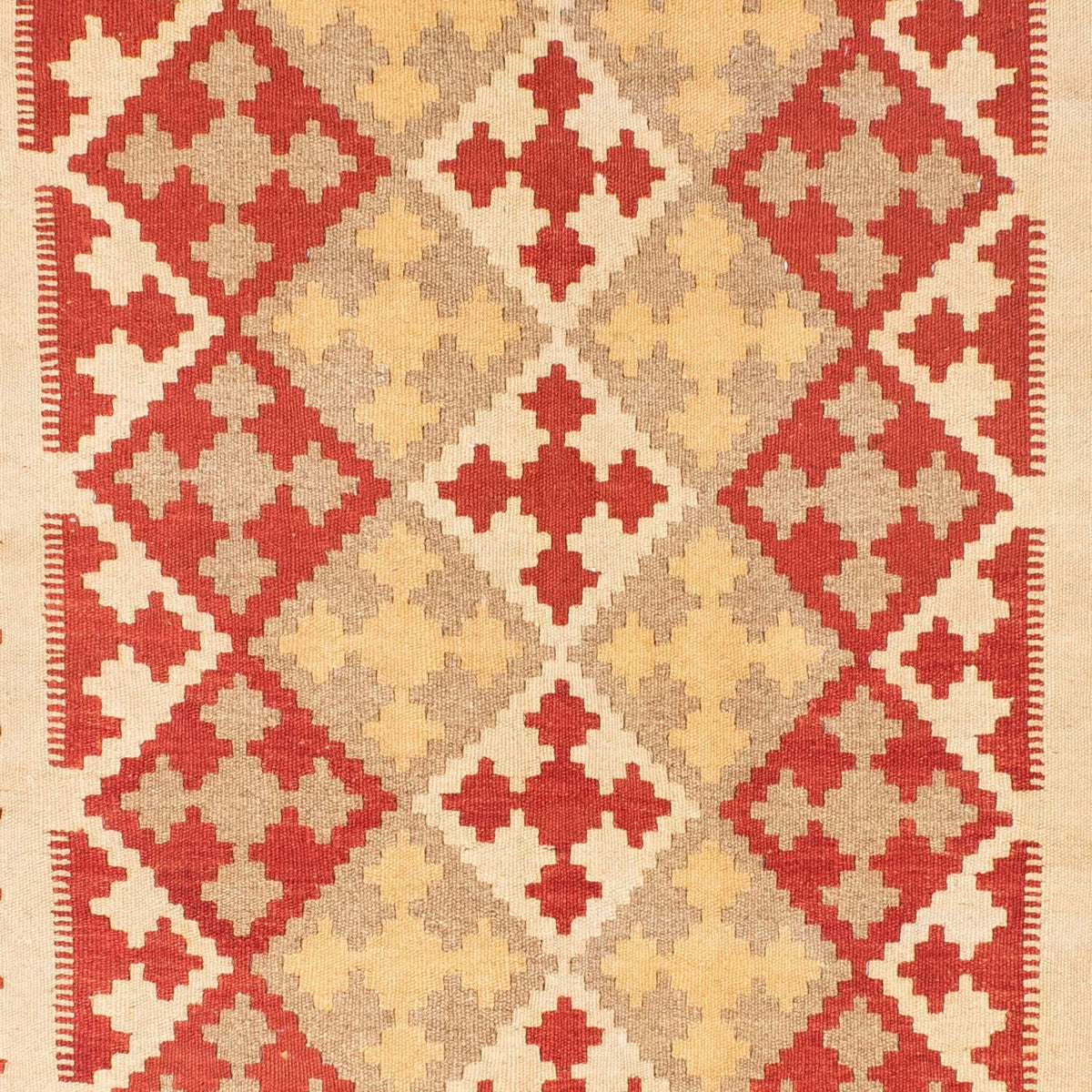 Kelim-tæppe - orientalsk - 190 x 148 cm - orange