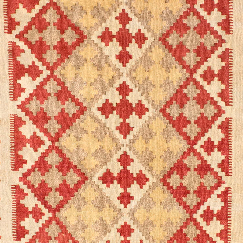 Kelim-tæppe - orientalsk - 190 x 148 cm - orange