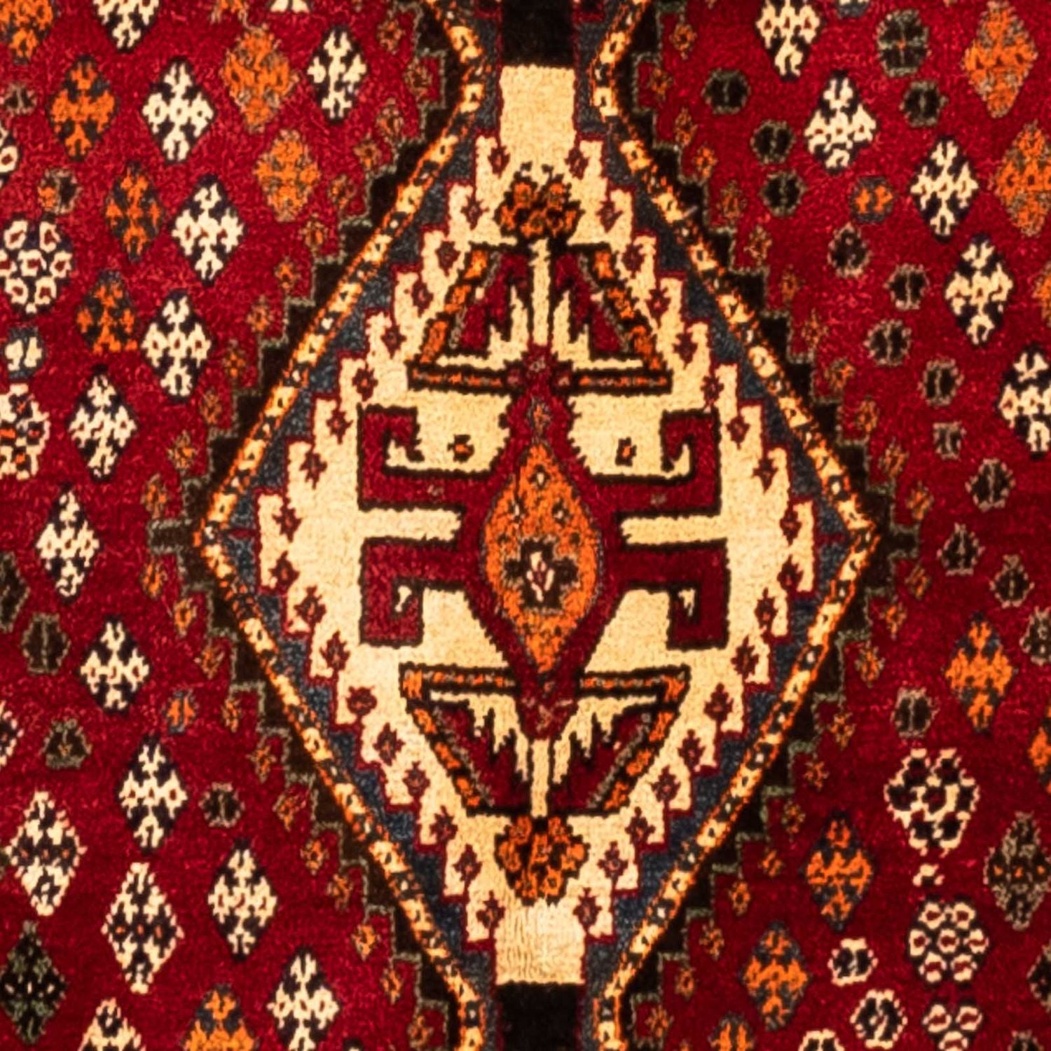 Persisk tæppe - Nomadisk - 247 x 150 cm - mørkerød