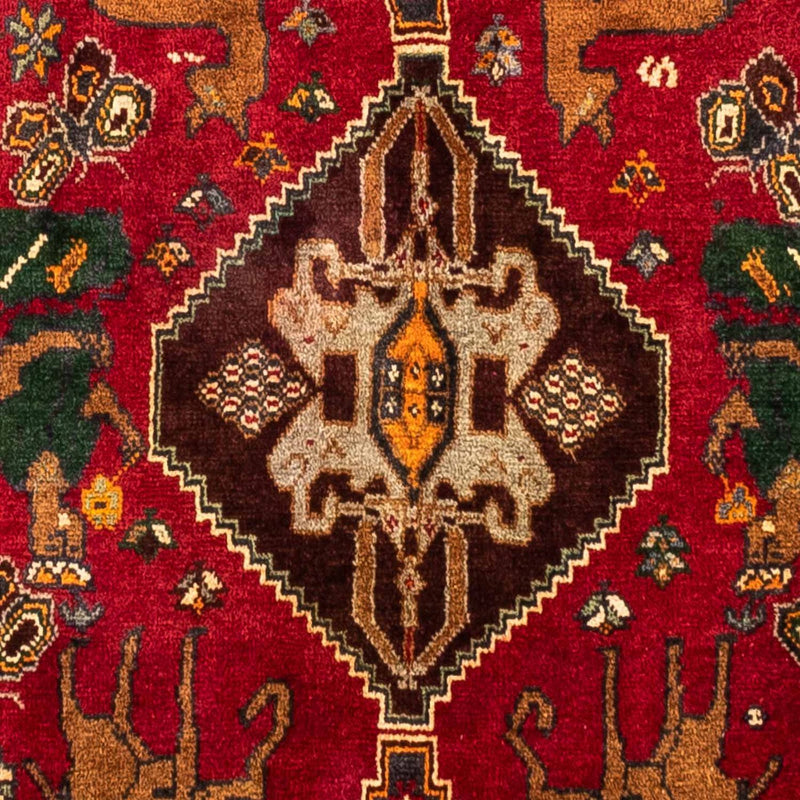 Persisk tæppe - Nomadisk - 271 x 170 cm - mørkerød