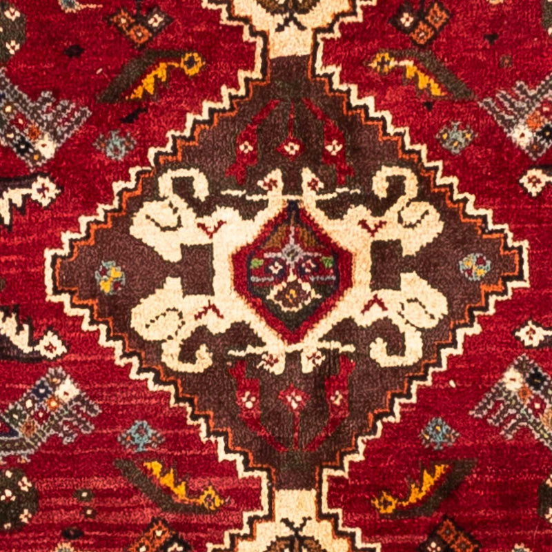 Persisk tæppe - Nomadisk - 270 x 175 cm - mørkerød