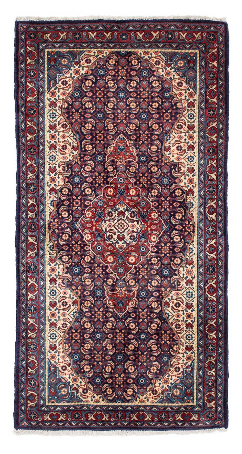 Persisk tæppe - Nomadisk - 135 x 67 cm - mørkeblå