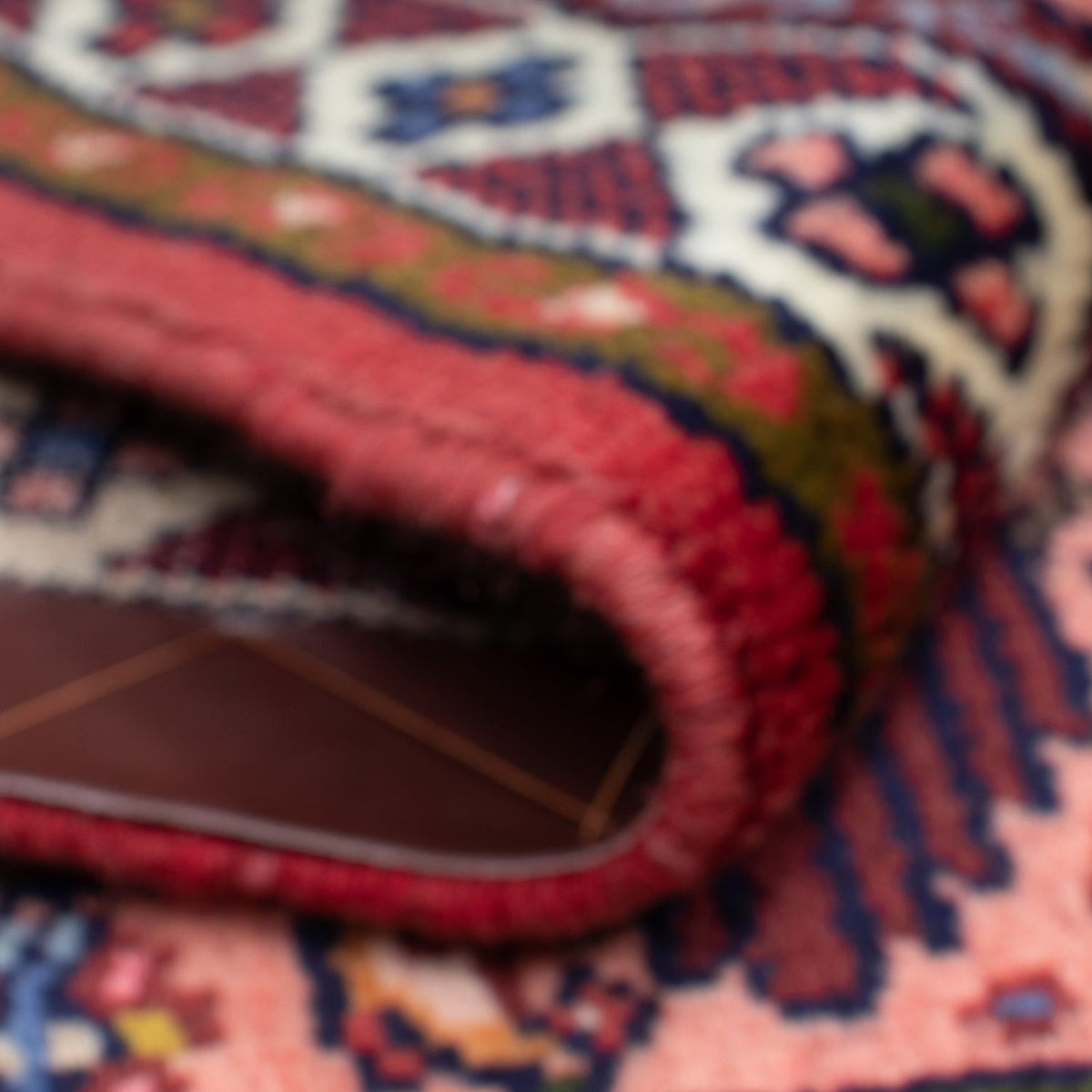 Persisk tæppe - Nomadisk - 130 x 80 cm - lysrød