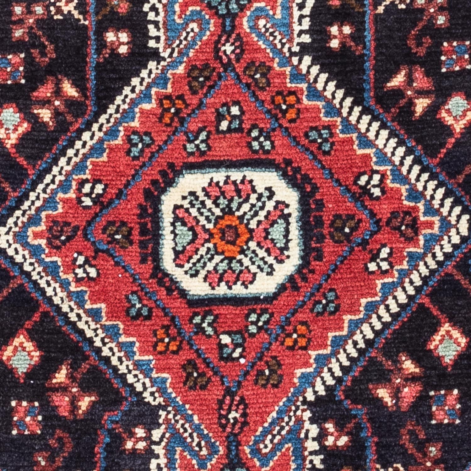 Persisk tæppe - Nomadisk - 121 x 82 cm - mørkeblå