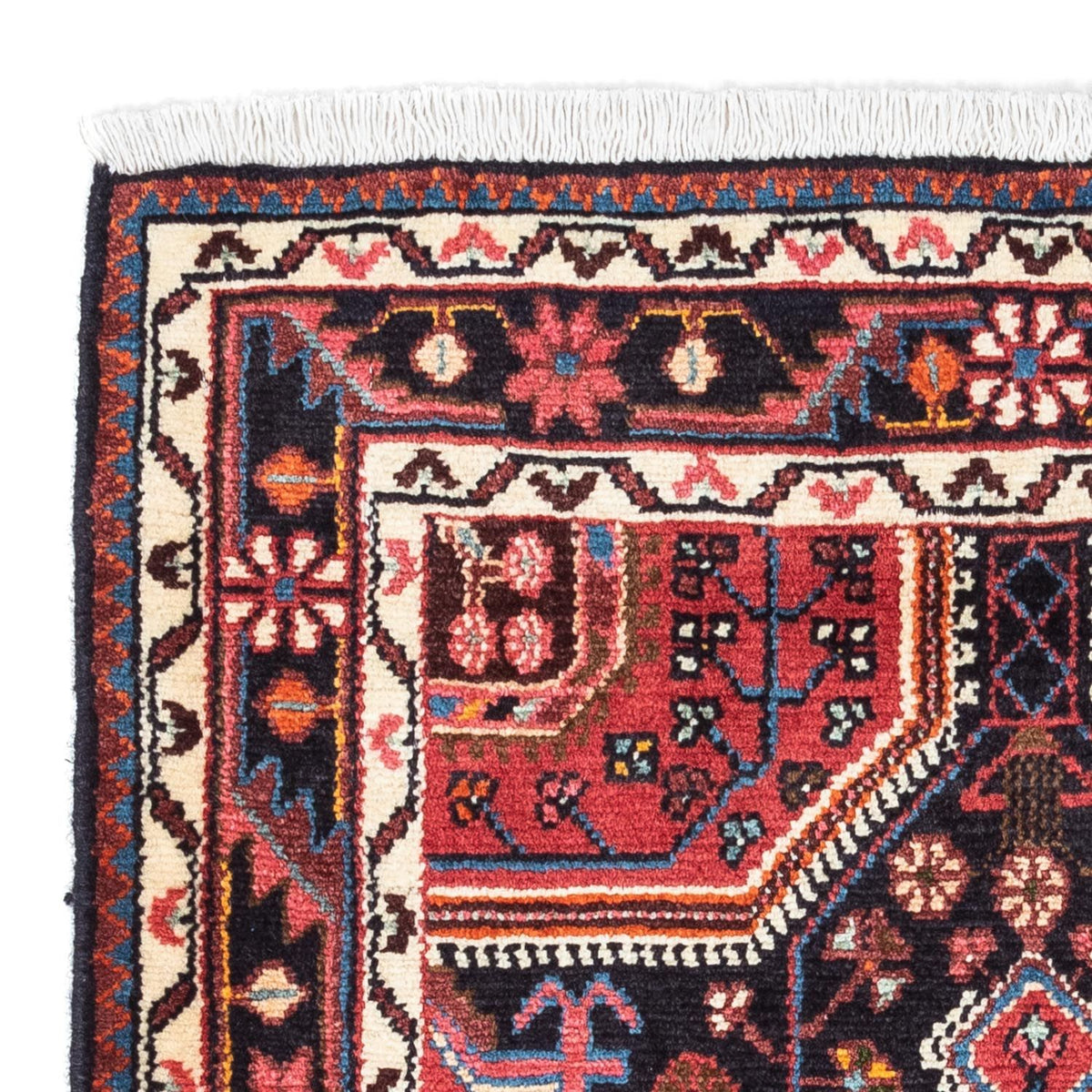 Persisk tæppe - Nomadisk - 121 x 82 cm - mørkeblå