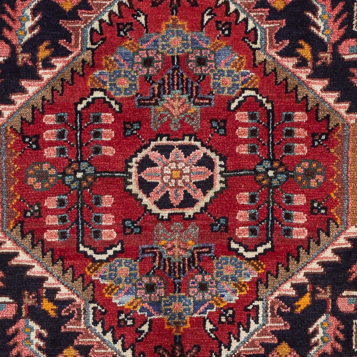 Persisk tæppe - Nomadisk - 136 x 89 cm - mørkeblå