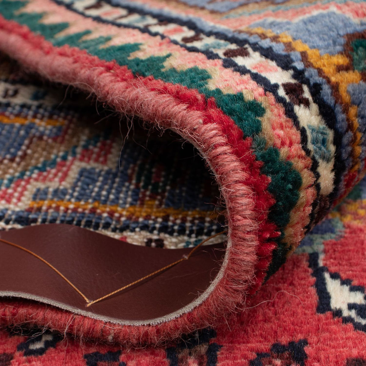 Persisk tæppe - Nomadisk - 136 x 89 cm - mørkeblå