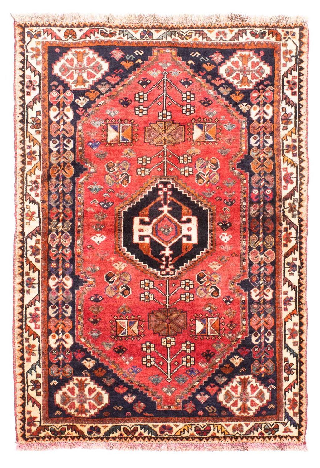 Persisk tæppe - Nomadisk - 160 x 110 cm - rød
