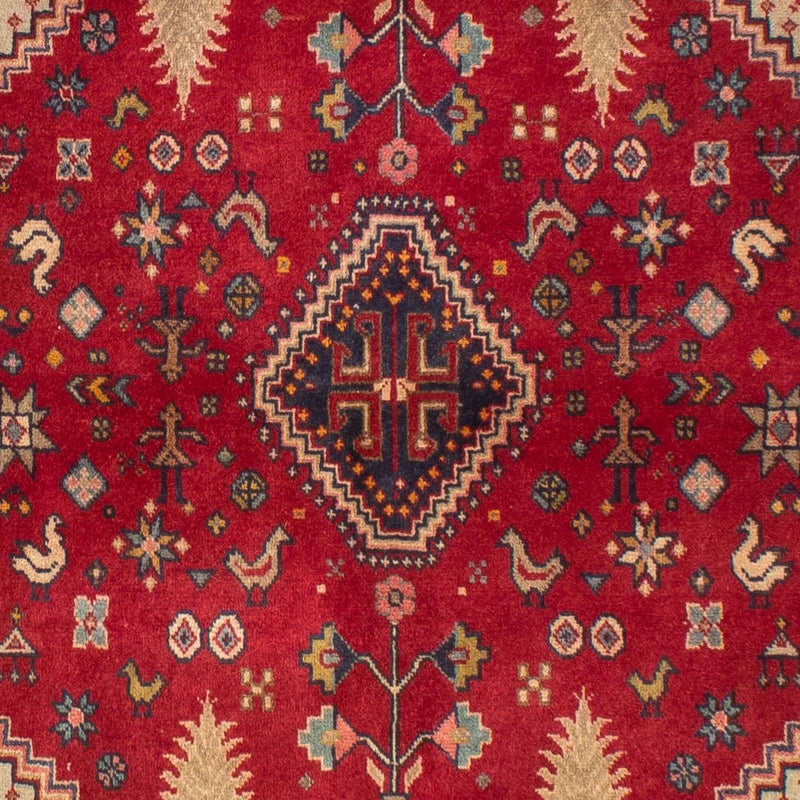 Persisk tæppe - Nomadisk - 158 x 105 cm - mørkerød