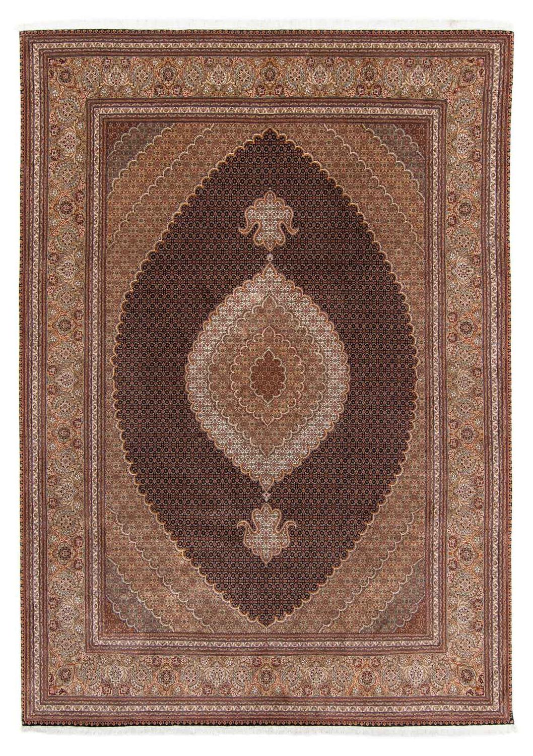 Persisk tæppe - Tabriz - Royal - 357 x 250 cm - brun