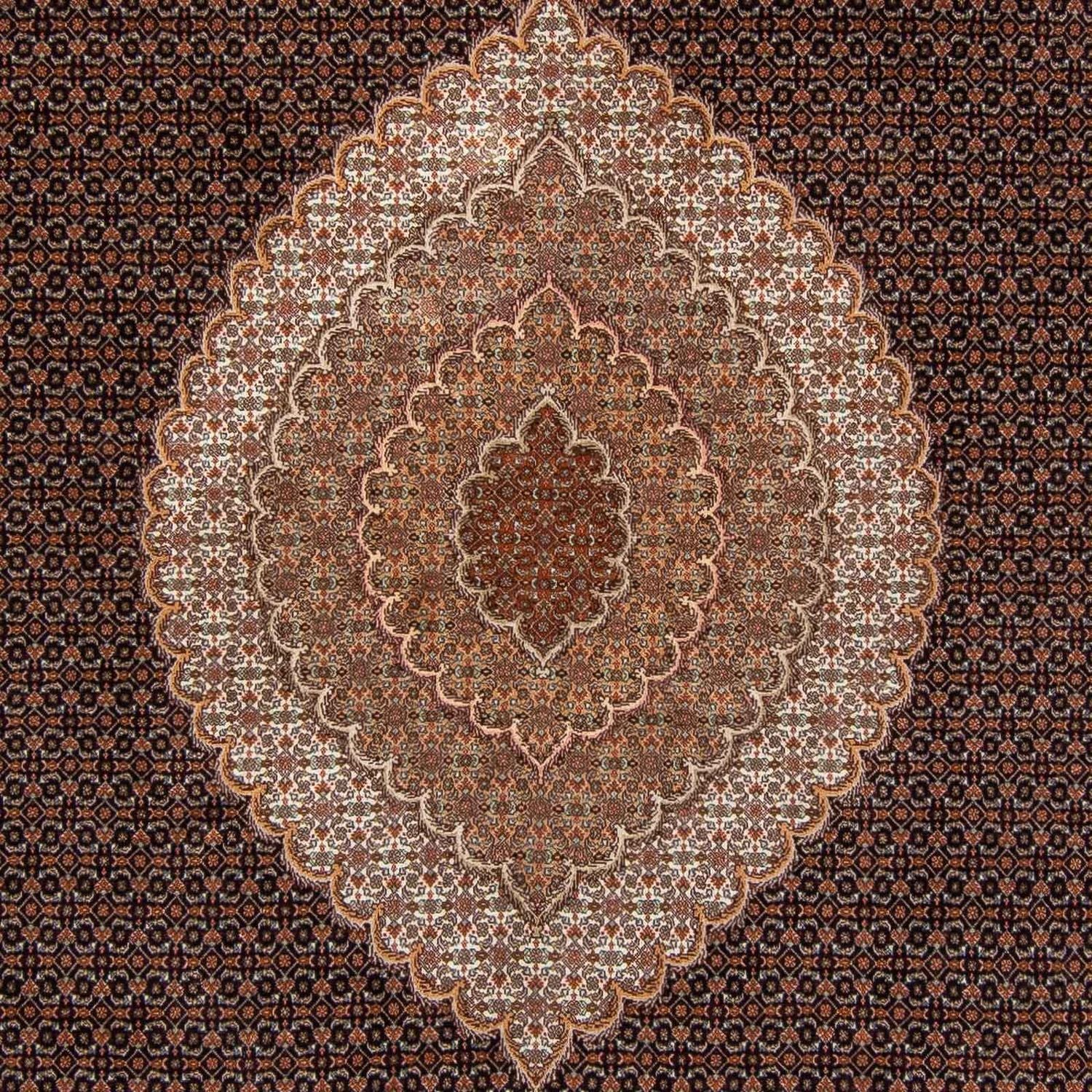 Persisk tæppe - Tabriz - Royal - 357 x 250 cm - brun