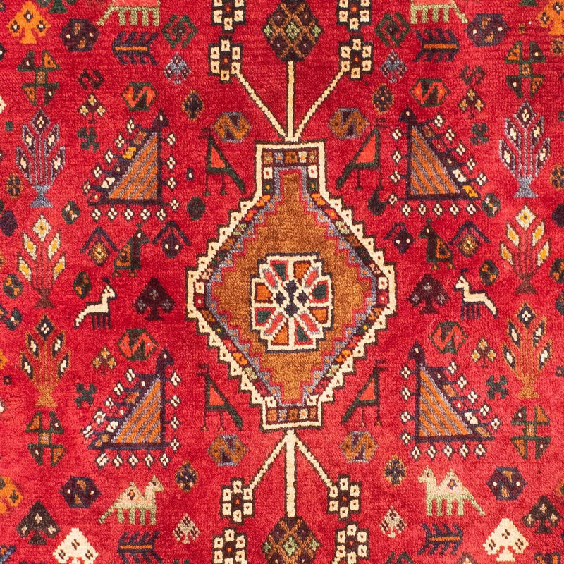 Persisk tæppe - Nomadisk - 162 x 130 cm - mørkerød