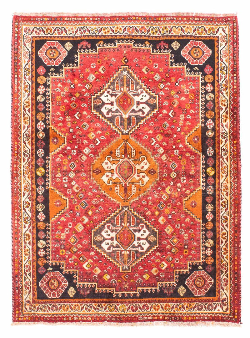 Persisk tæppe - Nomadisk - 158 x 118 cm - mørkerød