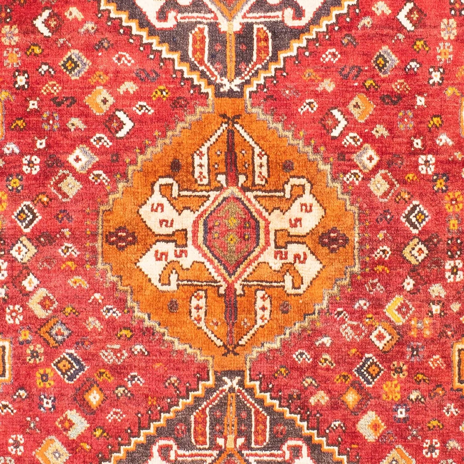 Persisk tæppe - Nomadisk - 158 x 118 cm - mørkerød