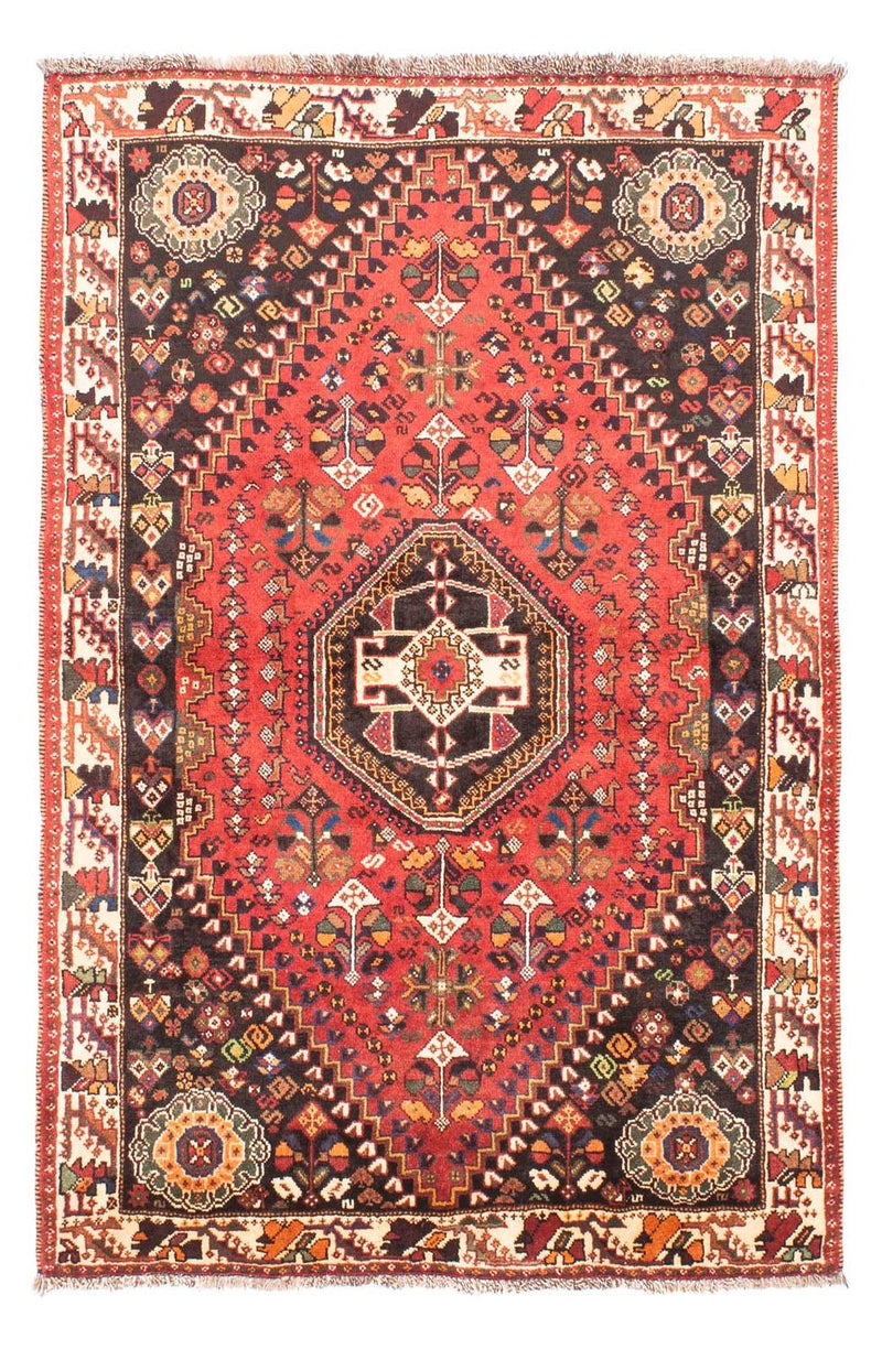 Persisk tæppe - Nomadisk - 166 x 110 cm - mørkerød