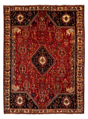 Persisk tæppe - Nomadisk - 300 x 220 cm - mørkerød