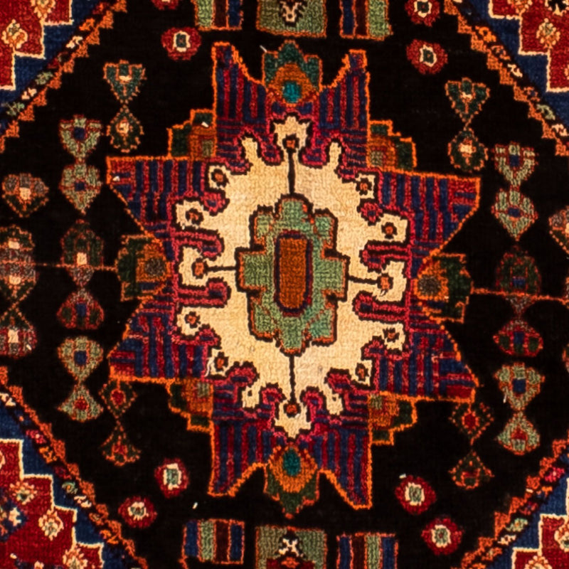 Persisk tæppe - Nomadisk - 300 x 220 cm - mørkerød