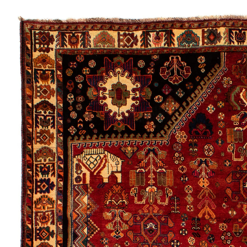Persisk tæppe - Nomadisk - 300 x 220 cm - mørkerød