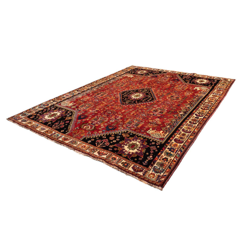 Persisk tæppe - Nomadisk - 300 x 220 cm - mørkerød