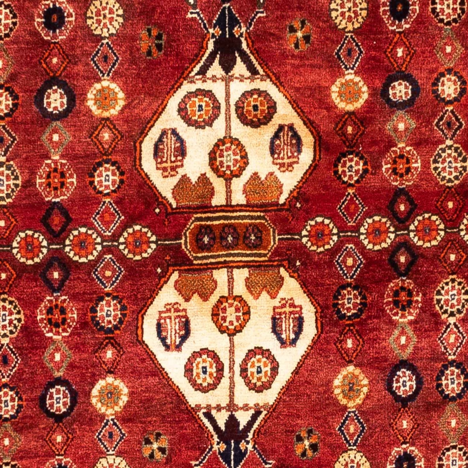 Persisk tæppe - Nomadisk - 270 x 175 cm - mørkerød