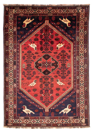 Persisk tæppe - Nomadisk - 312 x 215 cm - lysrød