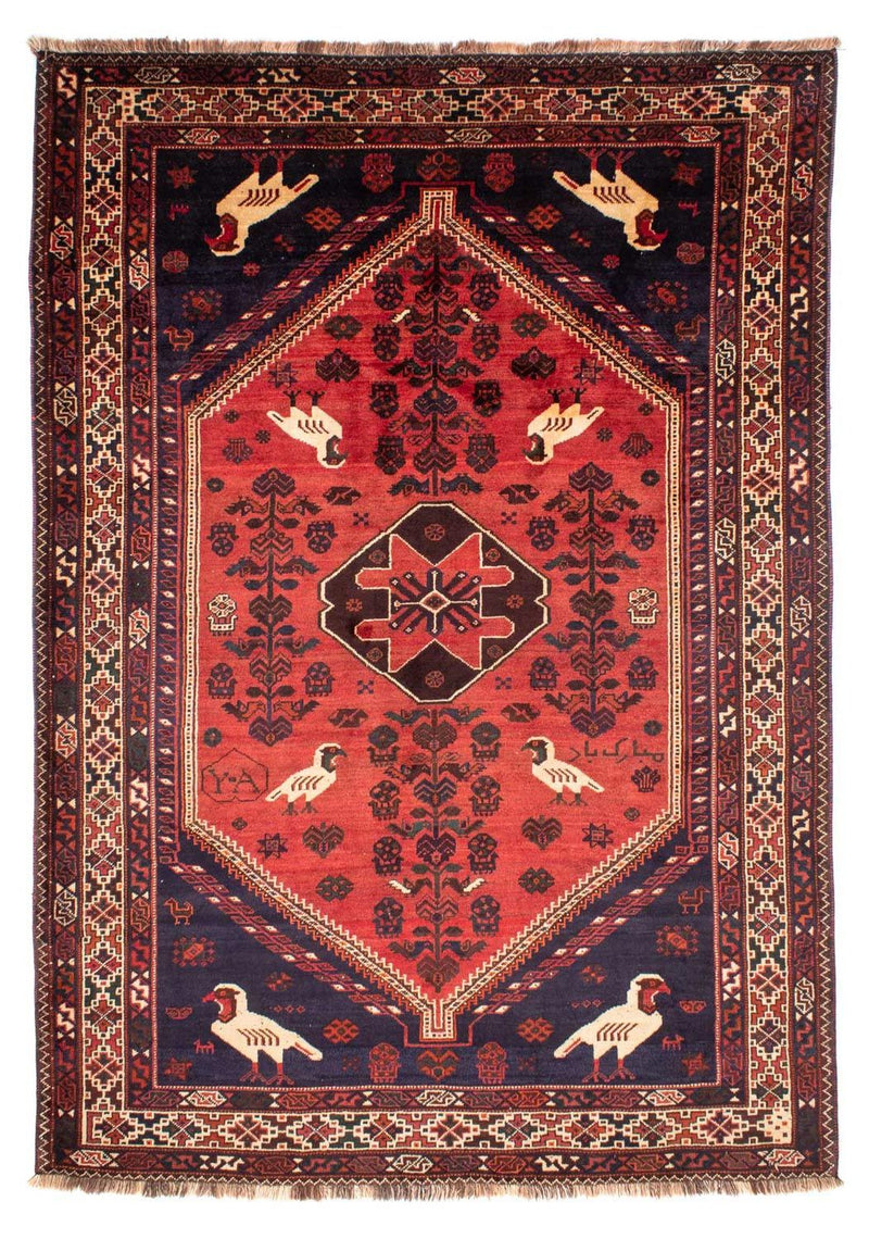 Persisk tæppe - Nomadisk - 312 x 215 cm - lysrød