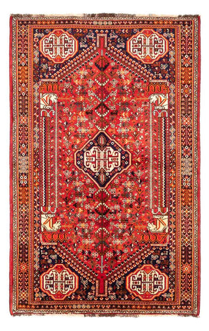 Persisk tæppe - Nomadisk - 250 x 155 cm - mørkerød