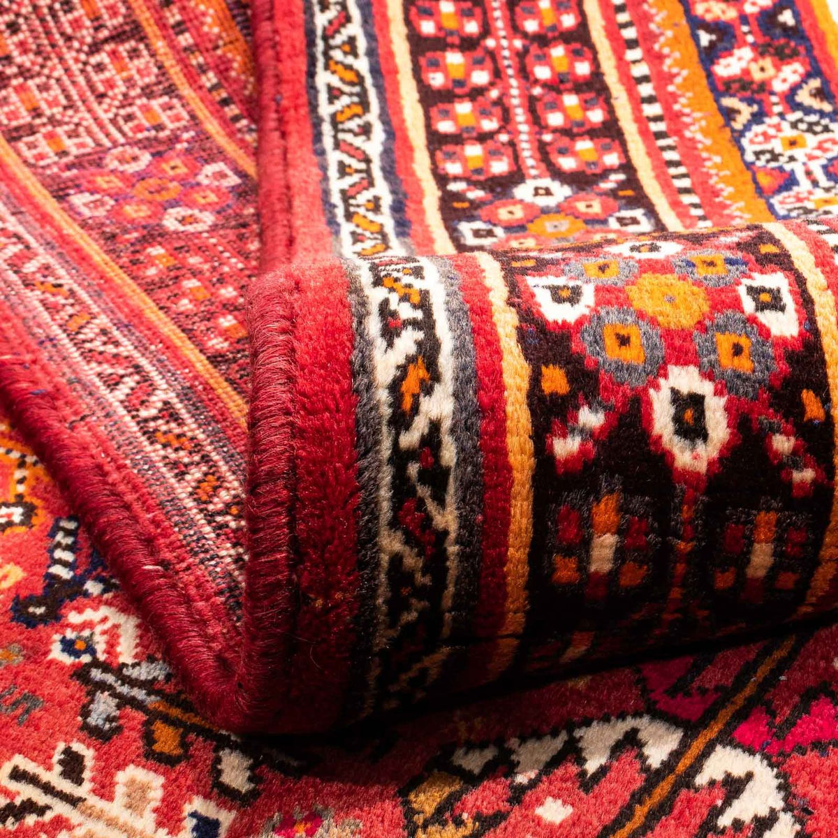 Persisk tæppe - Nomadisk - 250 x 155 cm - mørkerød