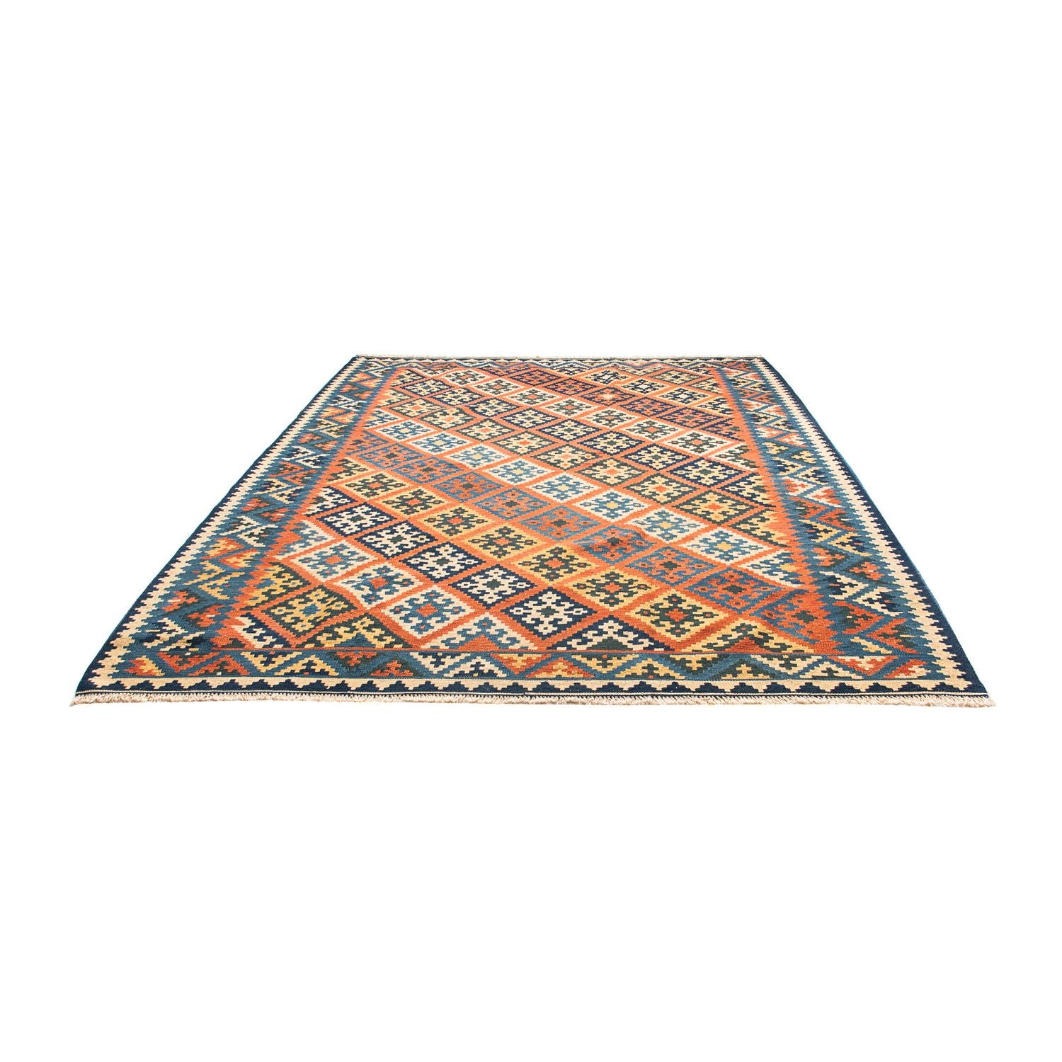 Kelim-tæppe - orientalsk - 265 x 218 cm - flerfarvet