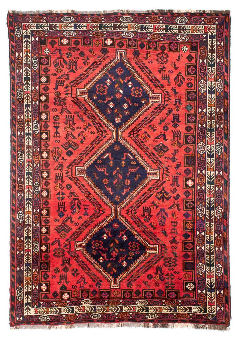 Persisk tæppe - Nomadisk - 296 x 210 cm - lysrød