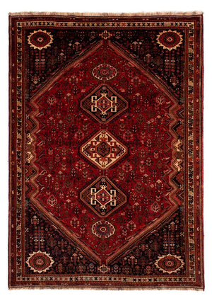 Persisk tæppe - Nomadisk - 322 x 225 cm - mørkerød