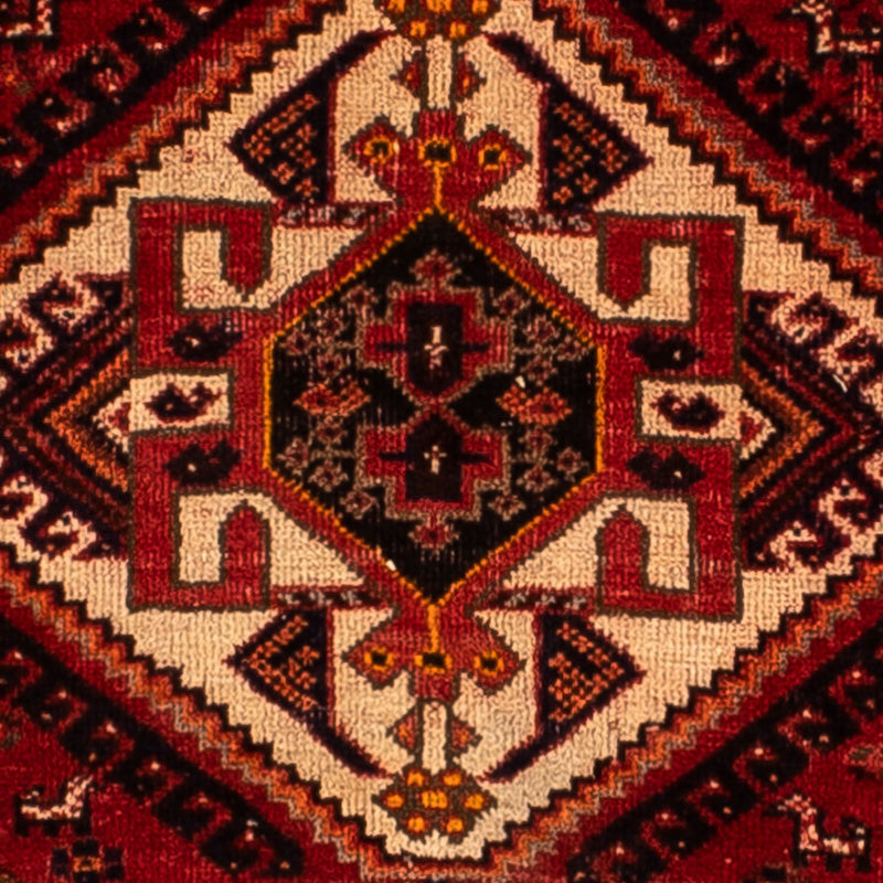 Persisk tæppe - Nomadisk - 322 x 225 cm - mørkerød