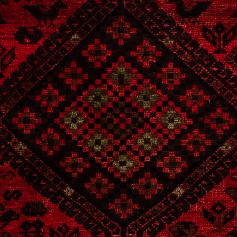 Persisk tæppe - Nomadisk - 295 x 200 cm - mørkerød