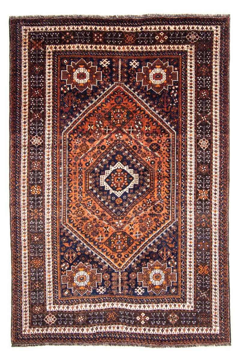 Persisk tæppe - Nomadisk - 357 x 235 cm - mørkeblå