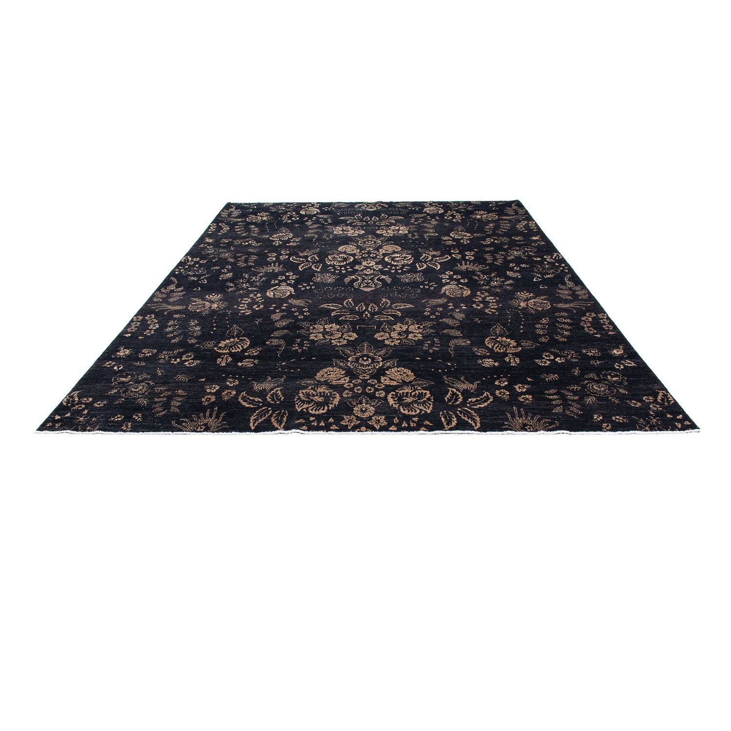 Designer tæppe - 308 x 248 cm - mørkeblå