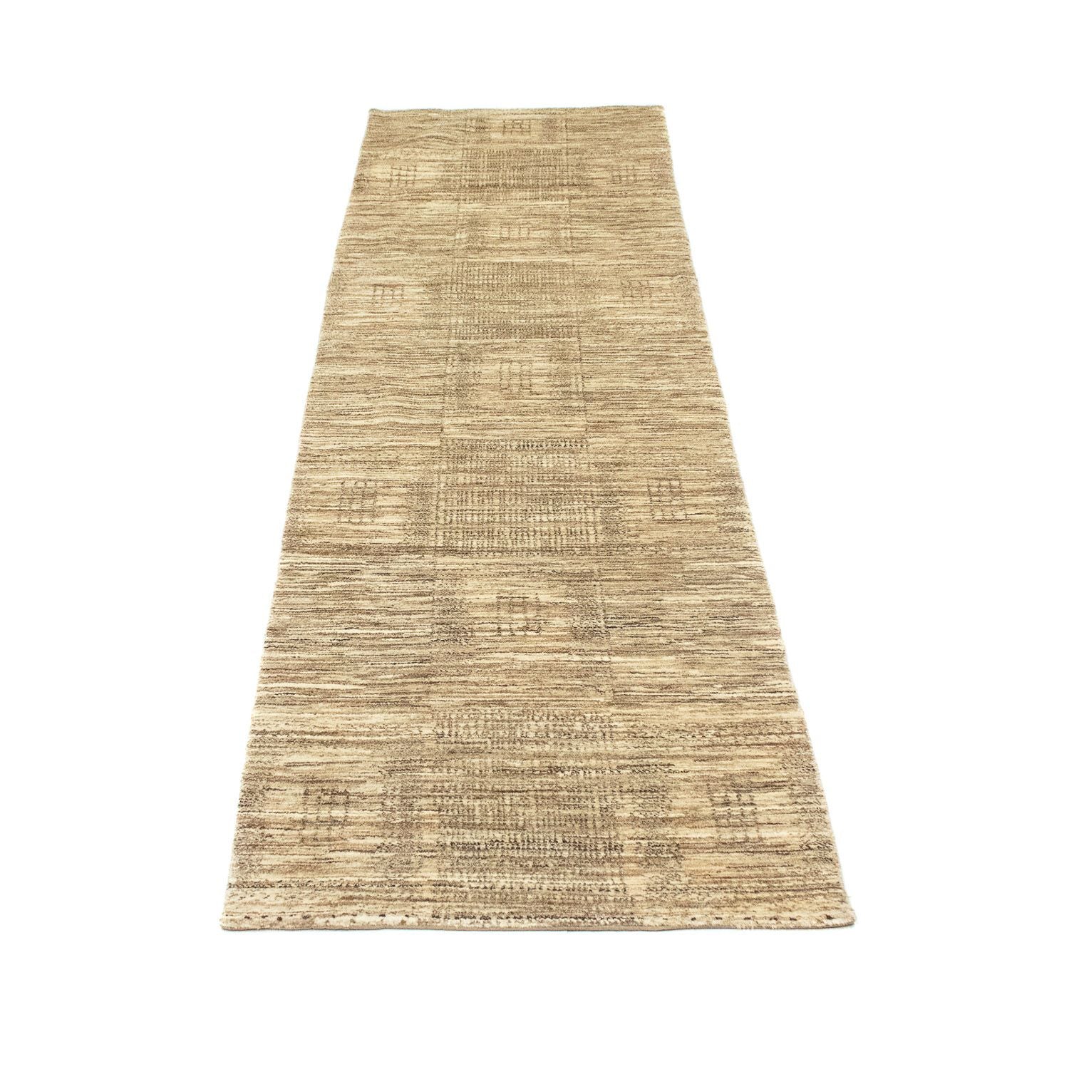 Løber Gabbeh-tæppe - Indus - 303 x 75 cm - beige