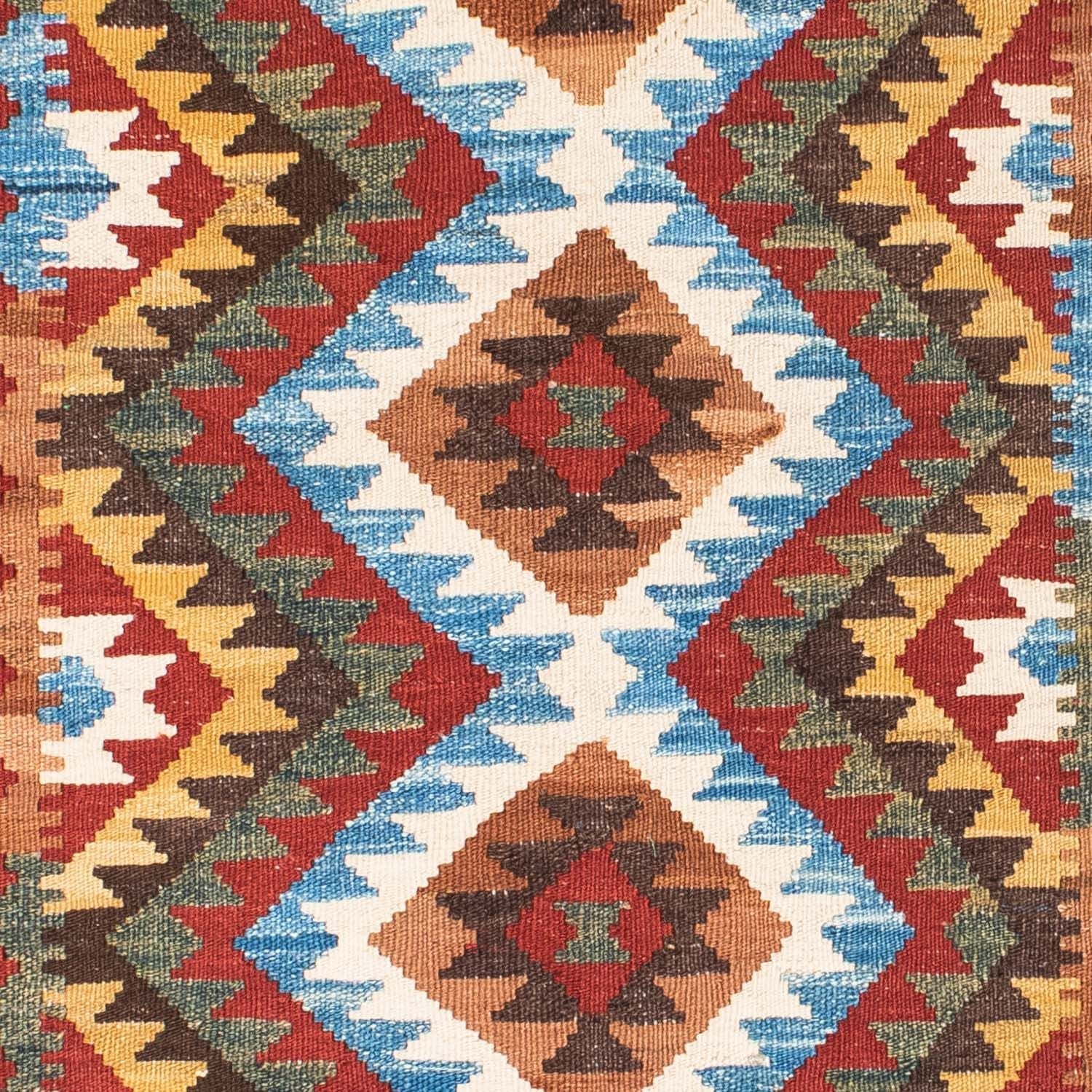 Kelim-tæppe - orientalsk - 201 x 102 cm - flerfarvet