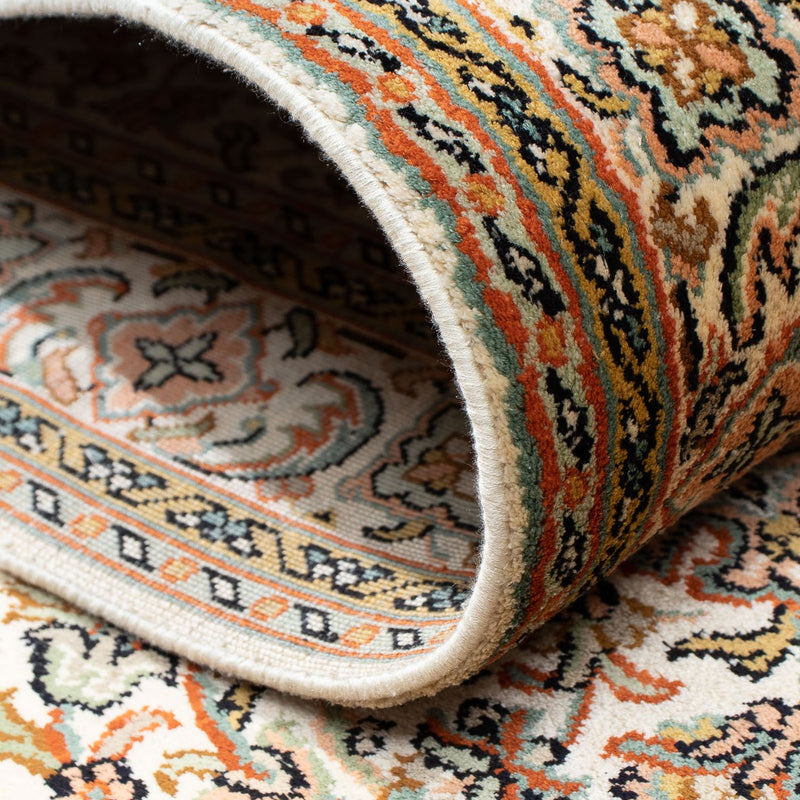 Løber Silketæppe - Kashmir Silk - 316 x 81 cm - beige