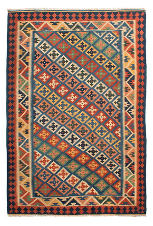 Kelim-tæppe - orientalsk - 273 x 191 cm - flerfarvet
