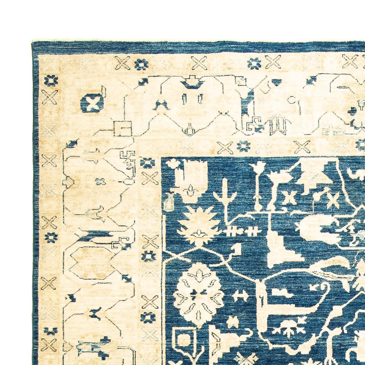 Ziegler Carpet - 227 x 188 cm - mørkeblå