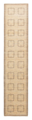 Løber Gabbeh Tæppe - Loribaft Persisk - 345 x 75 cm - beige
