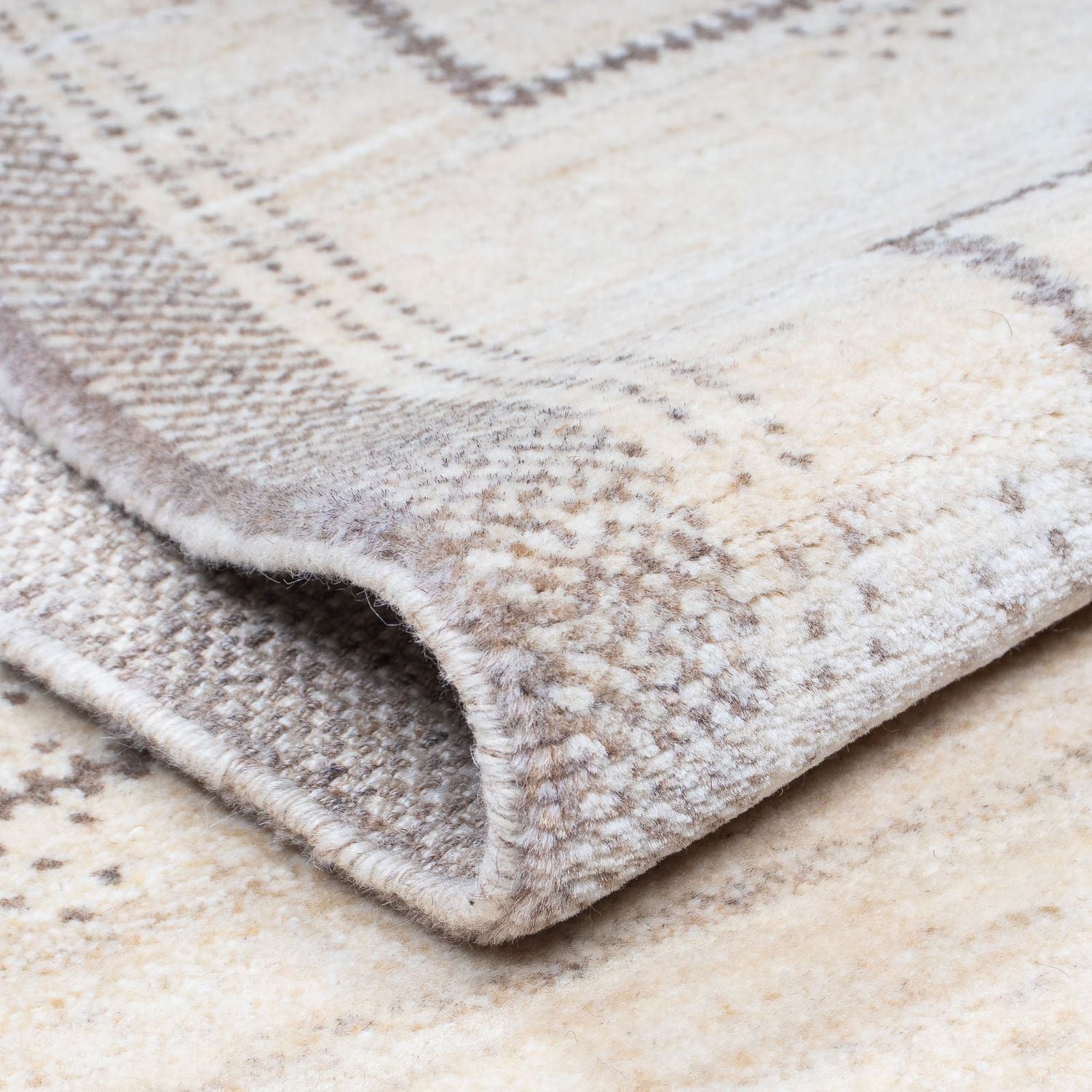 Løber Gabbeh Tæppe - Loribaft Persisk - 345 x 75 cm - beige