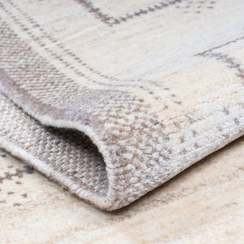 Løber Gabbeh Tæppe - Loribaft Persisk - 345 x 75 cm - beige