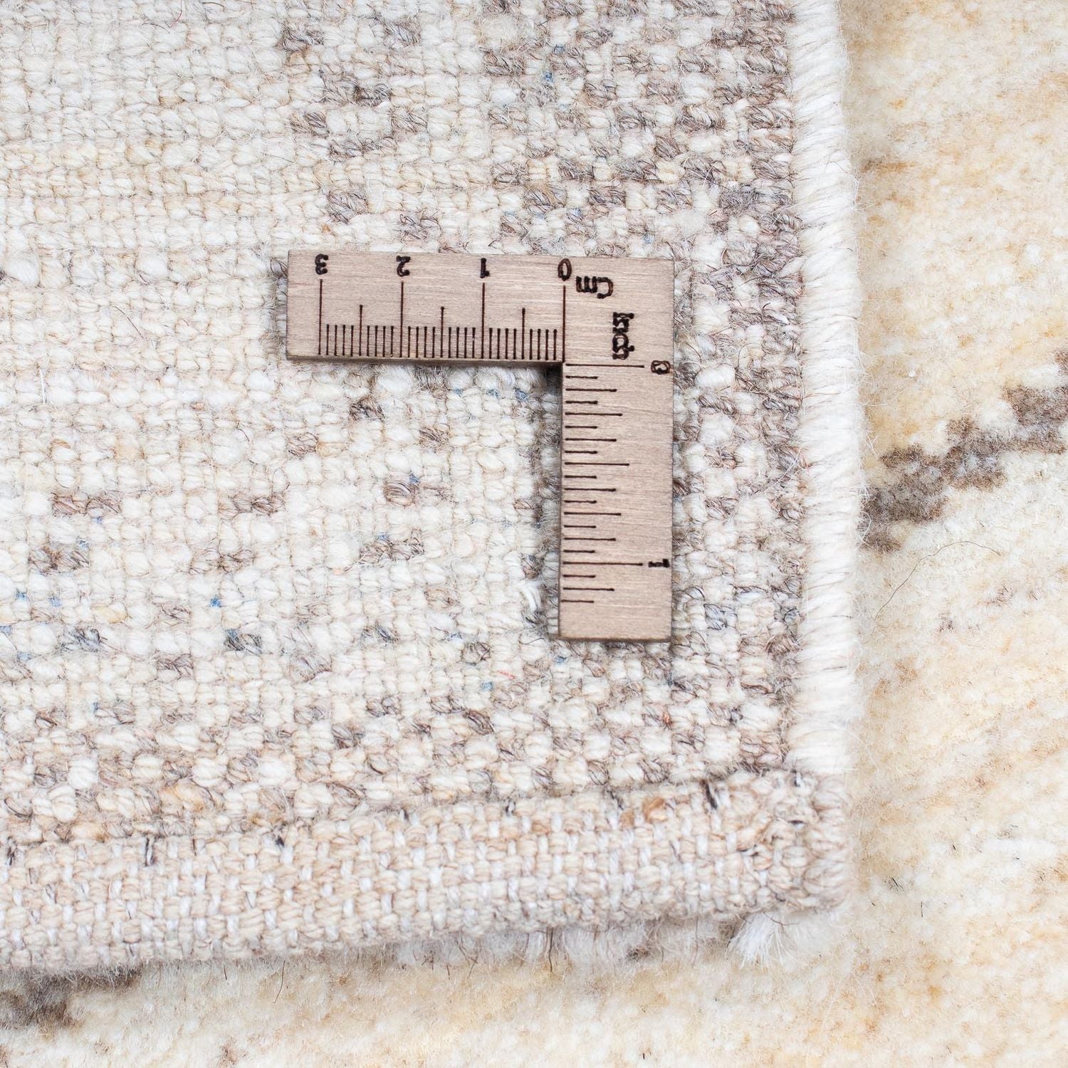 Løber Gabbeh Tæppe - Loribaft Persisk - 345 x 75 cm - beige
