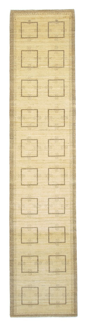 Løber Gabbeh-tæppe - Persisk - 345 x 75 cm - beige