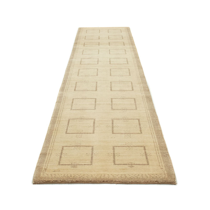 Løber Gabbeh-tæppe - Persisk - 345 x 75 cm - beige